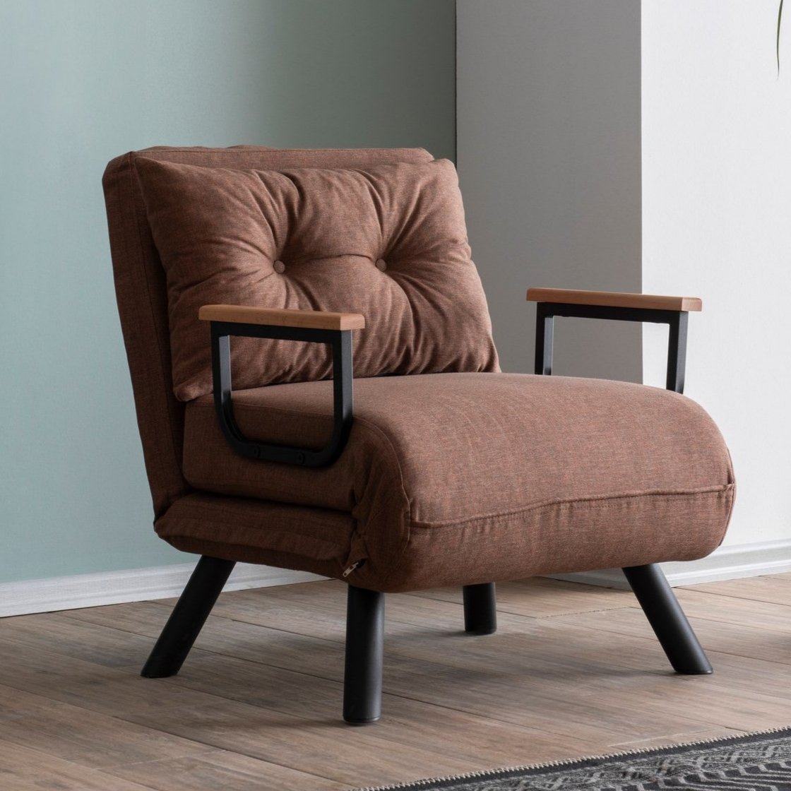 Sleeping armchair Sando light brown Dimehouse - Main Image