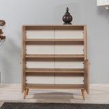 Wandkasten - Wandkast Multilux Sonoma Eik Melamine 95x111x36 cm - Dimehouse
