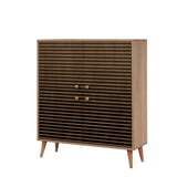 Wandkasten - Wandkast Multilux Sonoma Eik Melamine 95x111x36 cm - Dimehouse