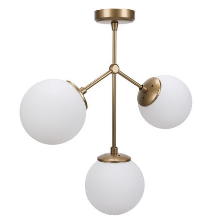 Hanglamp 3-lichts Wit Glas Polaris