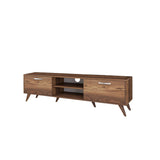TV Meubels - TV Meubel Corfu Walnoot Melamine 180x48,6x35 cm - Dimehouse