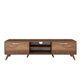 TV Meubels - TV Meubel Corfu Walnoot Melamine 180x48,6x35 cm - Dimehouse
