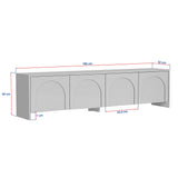 Aurelia tv-meubel crème 180 cm Gemelamineerd hout
