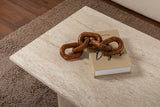 Sabin Coffee Table Travertine 119x60 cm Melamine 