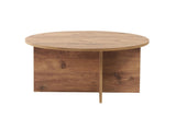 Round coffee table Dakota pine wood melamine 90x90x40 cm 