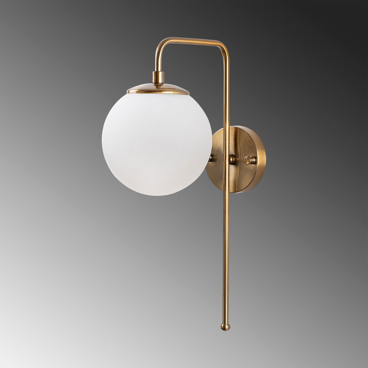 Wandlamp Bronskleurig Beige Glas Brim