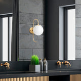 Wandlamp Goud Glas Lucent