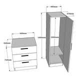 Wandkasten - Wandkast Wit Melamine - hang en leg - 140x100x47 cm - Jade - Dimehouse