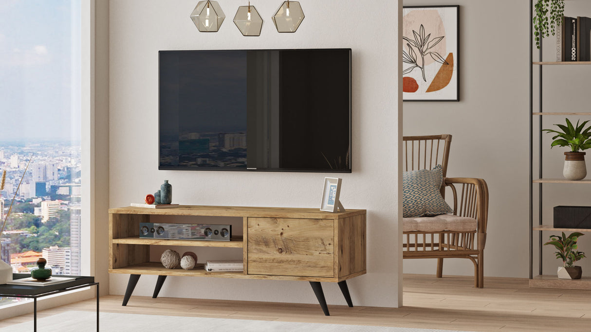 TV Meubel Riva Atlantisch Dennenhout Melamine 110x44x40 cm