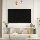 TV Meubel Hespera Wit Goud Melamine 160x47,6x40 cm