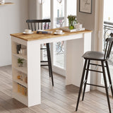 Bartafels - Bartafel Paphos Atlantisch Dennenhout Wit Melamine 120x101,8x51,6 cm - Dimehouse
