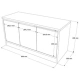 Schoenenkast Aquila Eik Melamine 89,6x45,8x35,5 cm