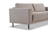 Modern 3-seater Taupe Fabric Sofa Aniko 213x90x78 cm 