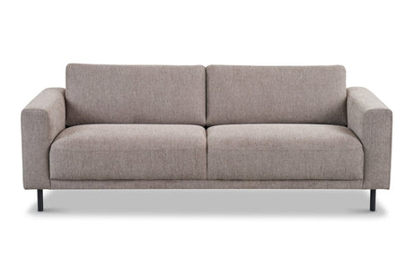 Modern 3-seater Taupe Fabric Sofa Aniko 213x90x78 cm 