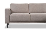 Modern Right Corner Sofa Taupe Fabric Aniko with Chaise Longue 238x142x78 cm 