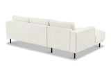 Modern Corner Sofa Left Beige Fabric Aniko with Chaise Lounge 238x142x78 cm 