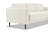 Modern Right Corner Sofa Beige Fabric Aniko with Chaise Longue 238x142x78 cm 
