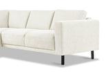 Modern 3-seater Corner Sofa Left Beige Fabric Aniko with Lounger 240x197x78 cm 