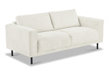 Modern 2.5-seater sofa beige fabric Aniko 183x90x78 cm 