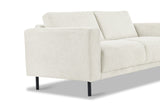Modern 2.5-seater sofa beige fabric Aniko 183x90x78 cm 