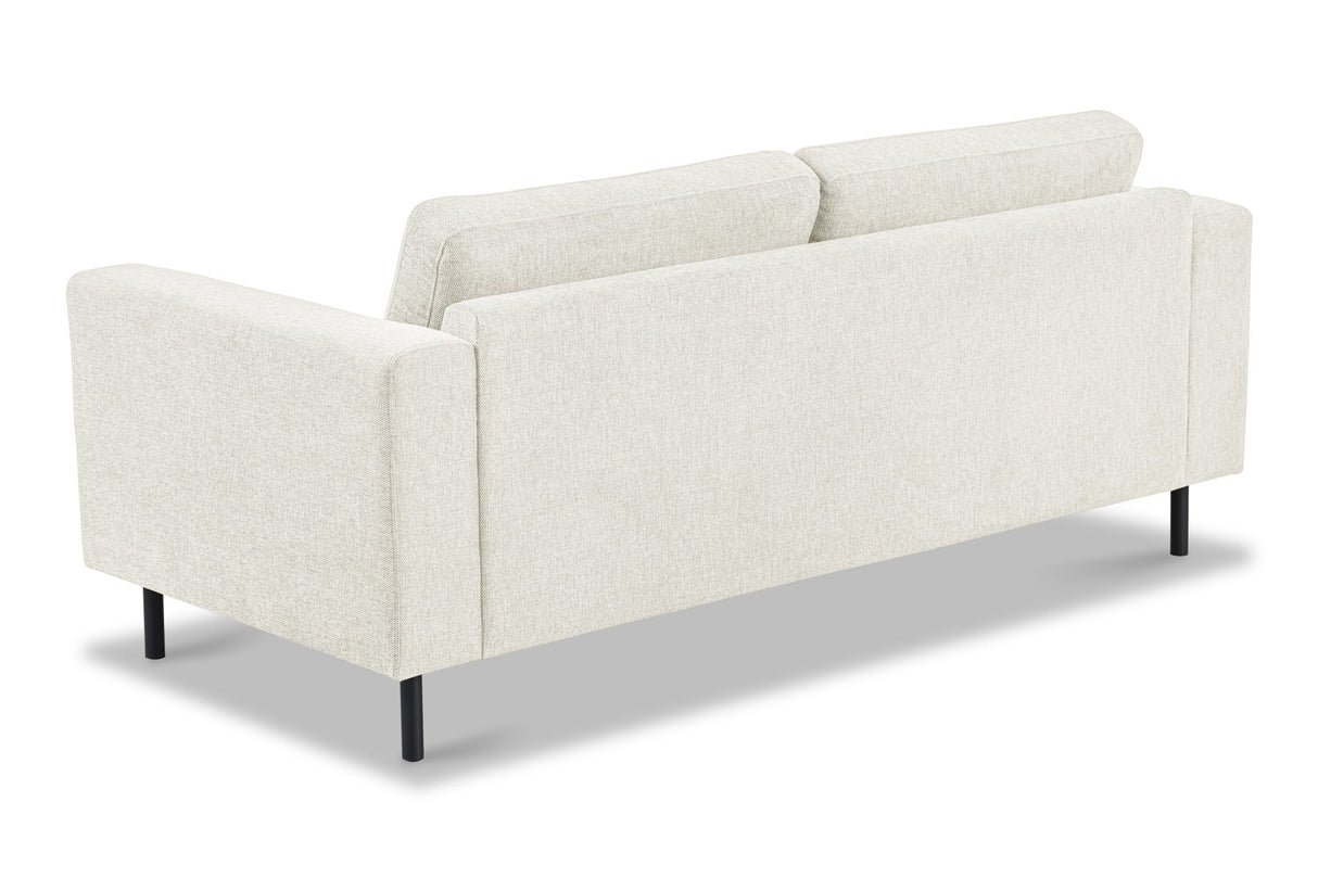 Modern 2.5-seater sofa beige fabric Aniko 183x90x78 cm 