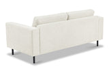 Modern 2.5-seater sofa beige fabric Aniko 183x90x78 cm 