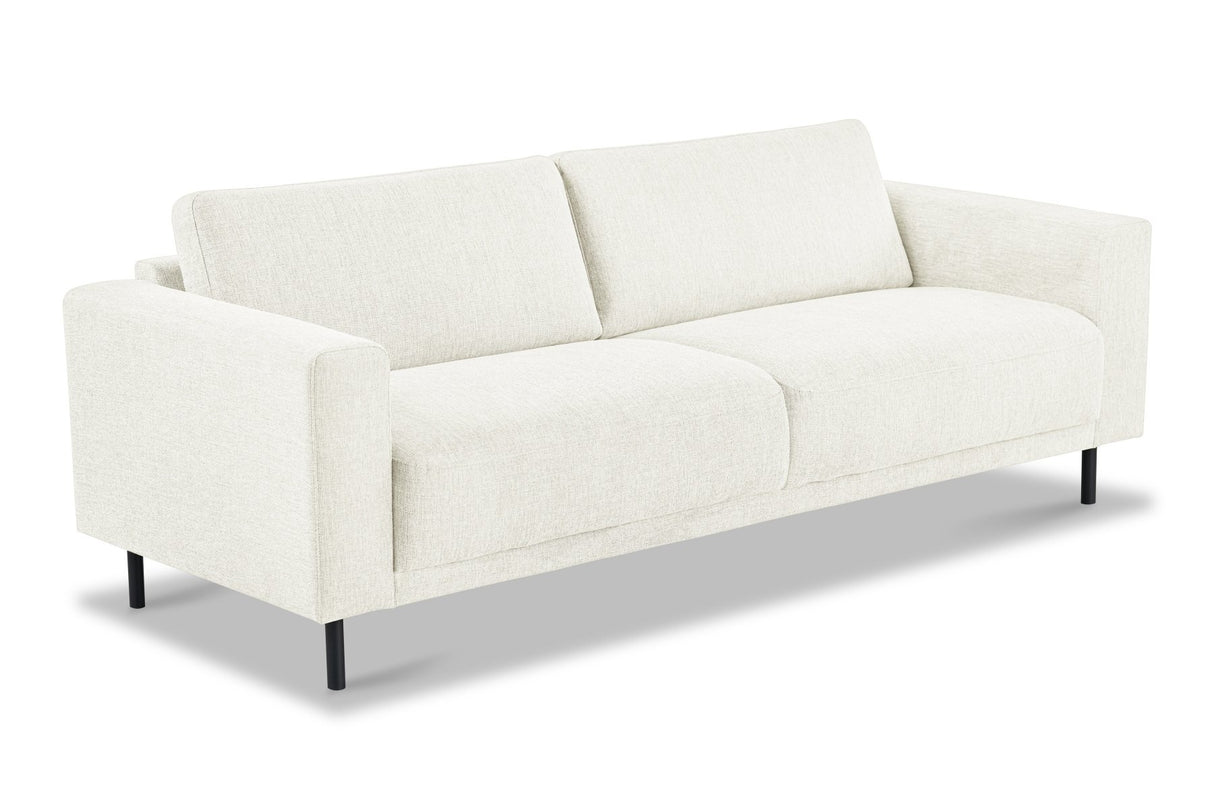 Modern 3-seater Beige Fabric Sofa Aniko 213x90x78 cm 