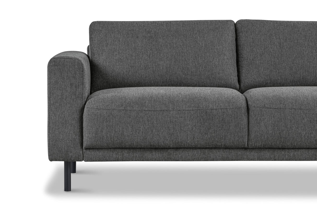 Modern 3-seater Sofa Anthracite Fabric Aniko 213x90x78 cm 