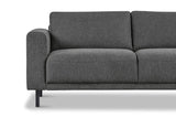 Modern 3-seater Sofa Anthracite Fabric Aniko 213x90x78 cm 