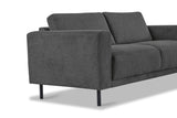 Modern 3-seater Sofa Anthracite Fabric Aniko 213x90x78 cm 