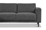 Modern Corner Sofa Left Anthracite Fabric Aniko with Chaise Longue 238x142x78 cm 