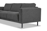 Modern Corner Sofa Left Anthracite Fabric Aniko with Chaise Longue 238x142x78 cm 
