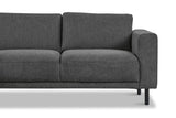 Modern 3-seater Corner Sofa Left Anthracite Fabric Aniko with Lounger 240x197x78 cm 