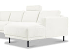Modern U-Shape Corner Sofa Left Beige Fabric Aniko 310x197x78 cm 
