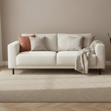 Modern 2.5-seater sofa beige fabric Aniko 183x90x78 cm 