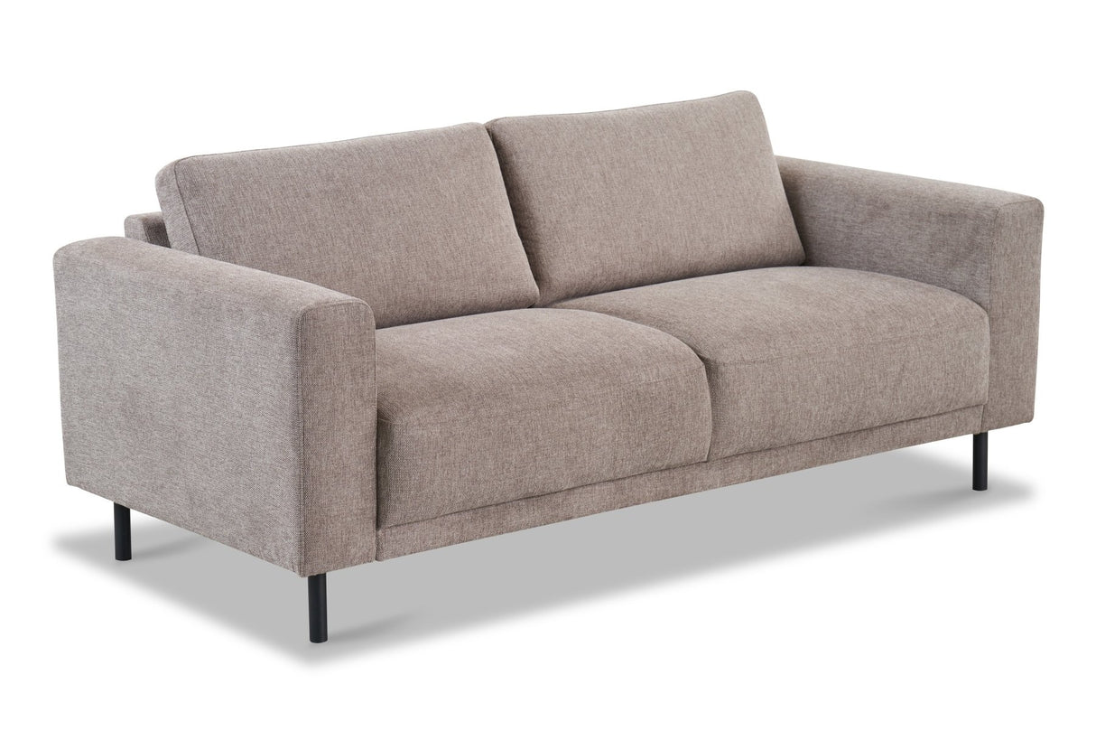 Modern 2.5-seater Taupe Fabric Sofa Aniko 183x90x78 cm 