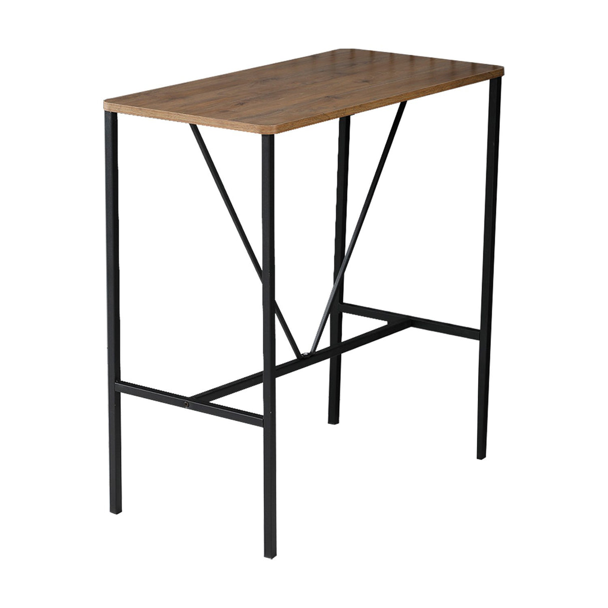 Bar table Walnut melamine - 90 x 48 cm - 92 cm high - North