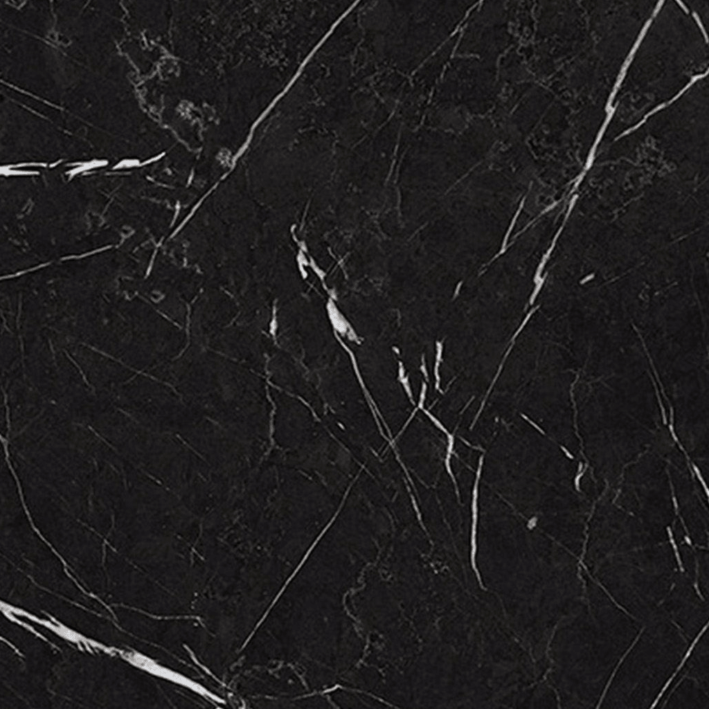 Bistro eettafel zwart marmerlook melamine -  70x70 cm - Elmo