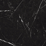 Bistro eettafel zwart marmerlook melamine -  70x70 cm - Elmo