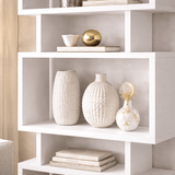 Bookcase block white melamine 60x165x19.5 cm