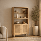 Boekenkasten - Boekenkast Hazeran Eik Beukenhout 40x90x158 cm - Dimehouse