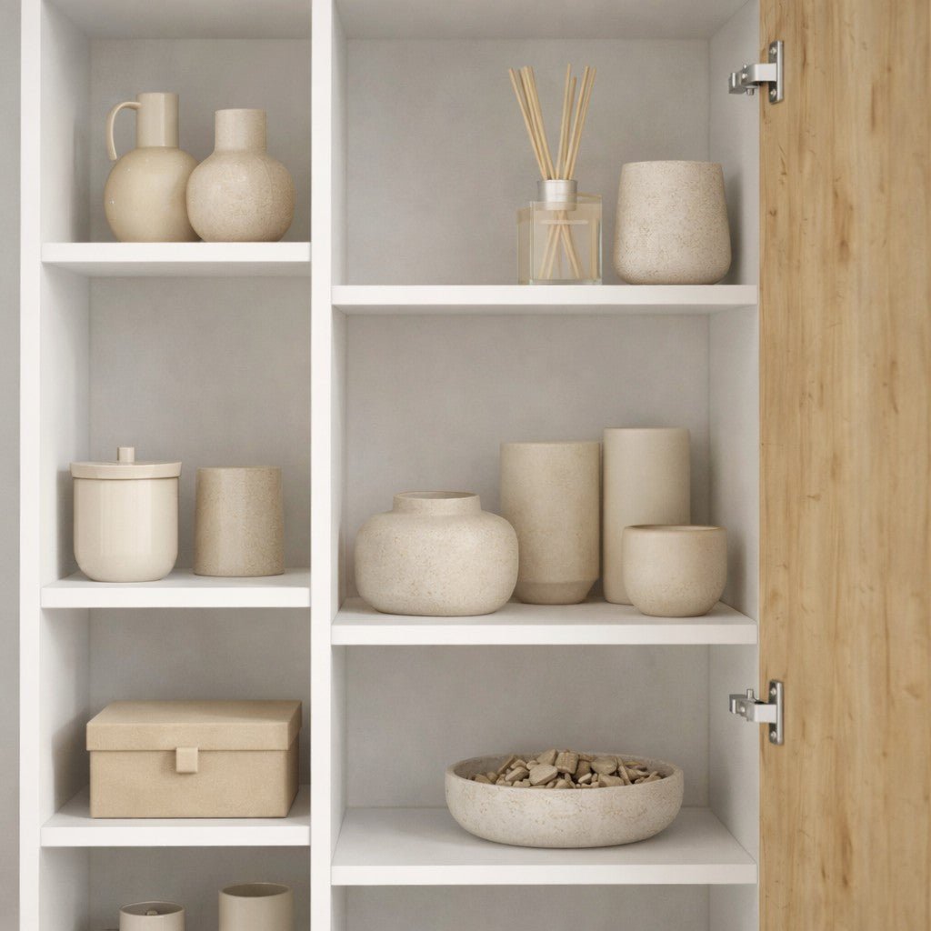 Boekenkasten - Boekenkast Jedda Wit Eik Melamine 79x190x32 cm - Dimehouse