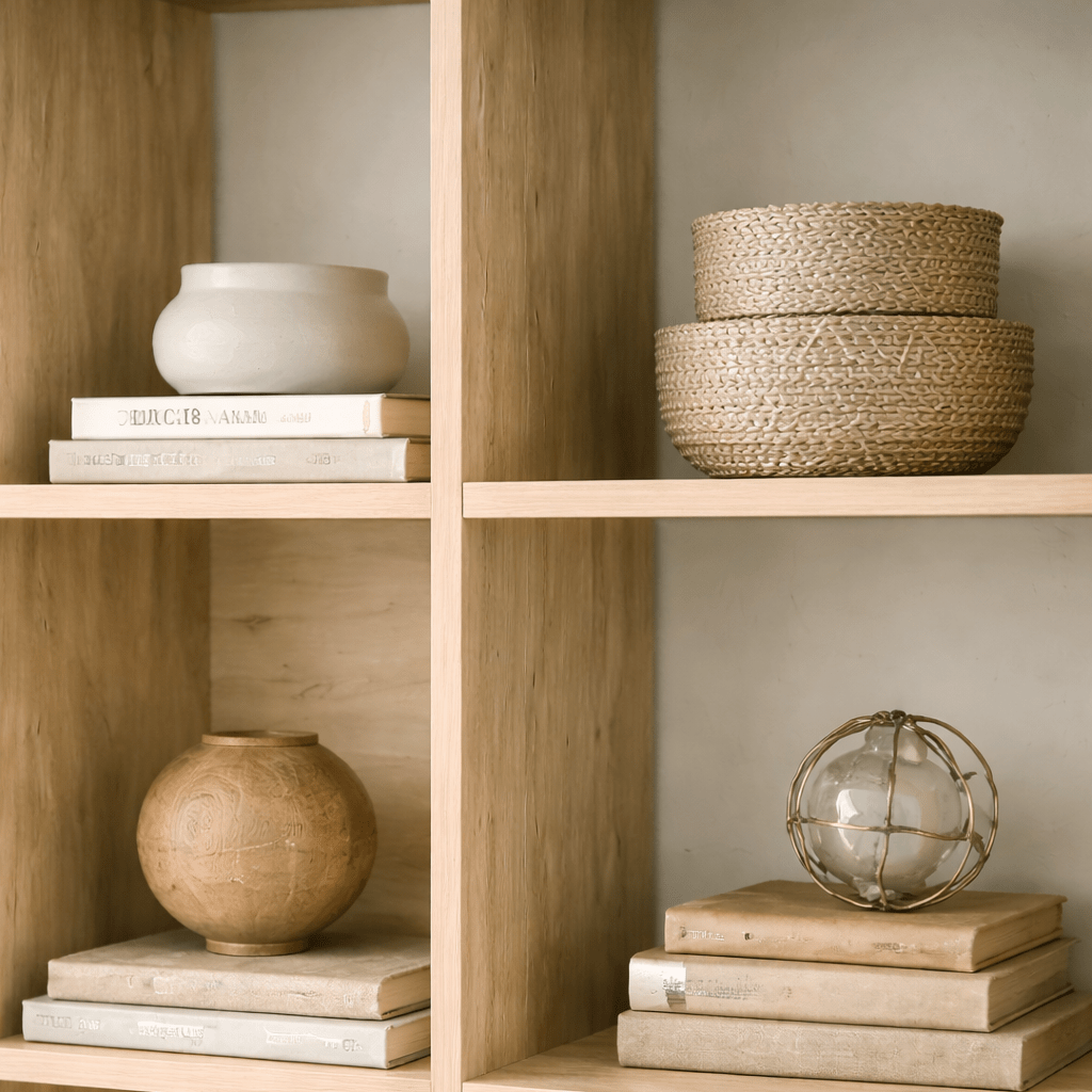 Bookcase oak look melamine Manco 122x188x25.5 cm