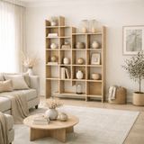 Bookcase oak look melamine Manco 122x188x25.5 cm