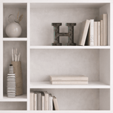 Bookcase mito white melamine 110x161x25.5 cm