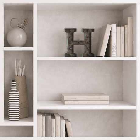 Bookcase mito white melamine 110x161x25.5 cm