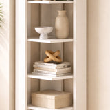 Bookcase Nati White Melamine 34X161X34 CM