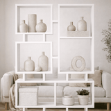 Bookcase Rail White Melamine 79x166.5x24 cm