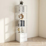 Bookcase Robbins White White Melamine 39x160x39 cm