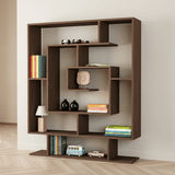 Bookcase Sarmasik Wengé Brown Melamine 124.8x149.4x22 cm